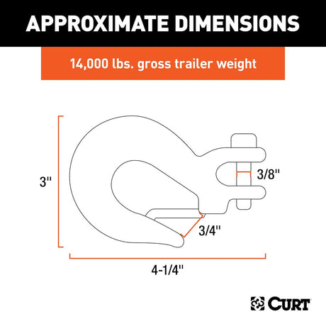 Curt 81550 Trailer Safety Chain Hook||81550_3008x1990_Ca.Jpg||86||c9381550||1490053