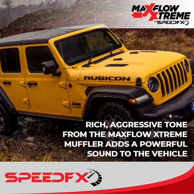 Product of SpeedFX 50601 MaxFlow Xtreme Axle Back System Single Exhaust System Kit 