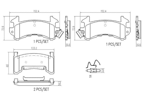 Brembo P10036n Brake Pad||p10036n_R.Jpg||86||brmp10036n||2091648
