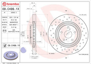 Brembo 09c4991xc02 Brake Rotor||09c4991xc02.Jpg||85||brm09c4991x||1684307