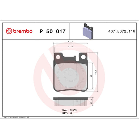 Brembo P50017 Brake Pad||p50017_Drw.Jpg||87||brmp50017||1753327