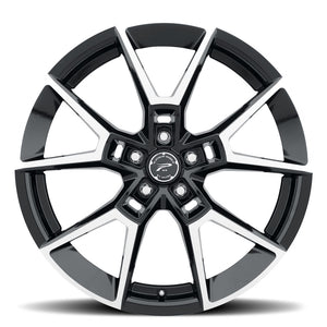 Product of Ultra Wheel 20x8.5 Black With Natural Face Wheel - 5x4.40 Bolt Pattern 