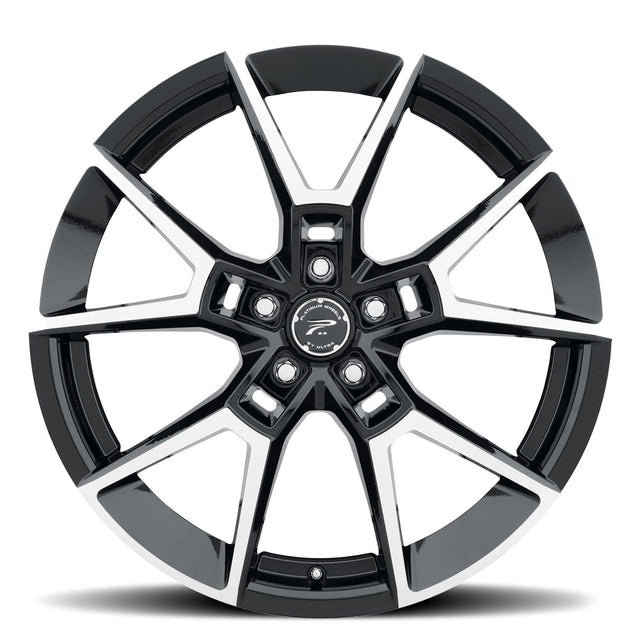 Product of Ultra Wheel 20x8.5 Black With Natural Face Wheel - 5x4.40 Bolt Pattern 