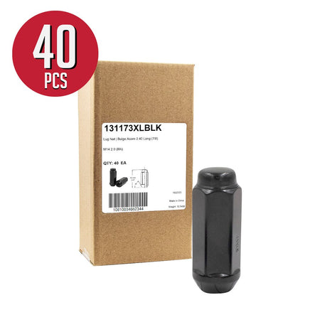 Product of Coyote Wheel Accessories 131173XLBLK 60 Degree Conical Bulge 14x2.0 Lug Nut 