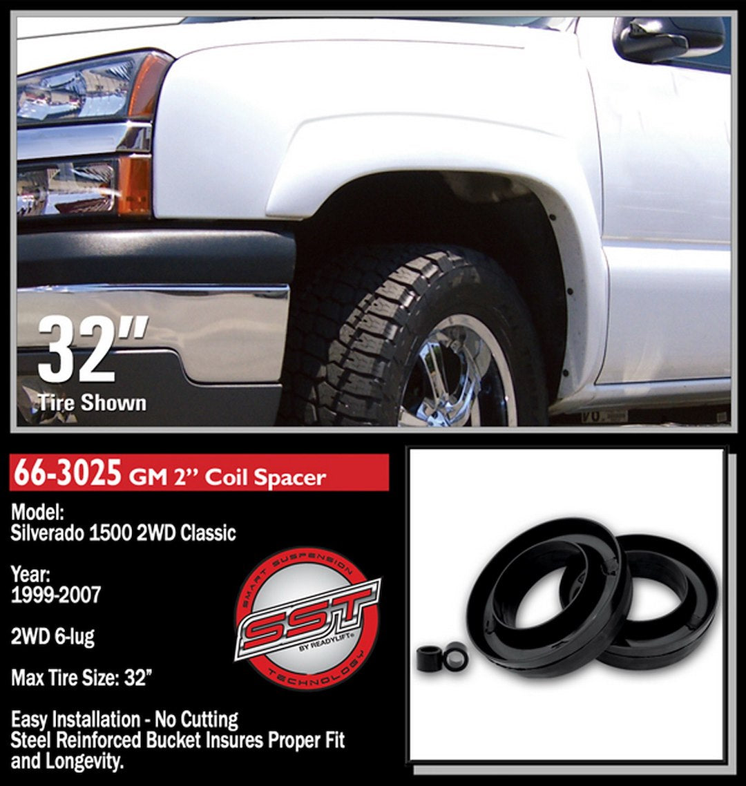 Product of ReadyLIFT 66-3025 Leveling Kit Suspension 2 Inch Lift Coil Spring Spacer 