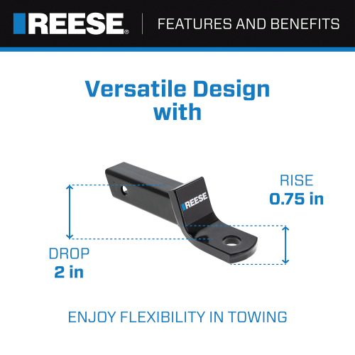 Product of Reese 2117111 2 Inch Receiver Trailer Hitch Ball Mount 