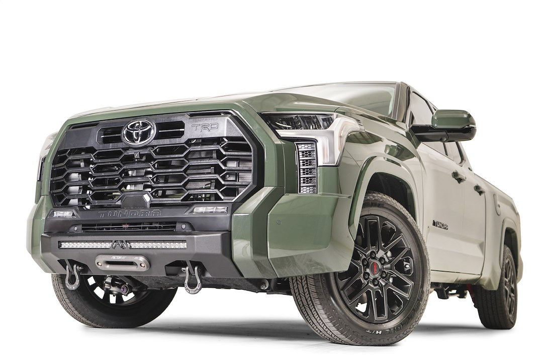Product of Fab Fours TT22-N5451-1 Hidden Winch Steel Powder Coated Bumper 