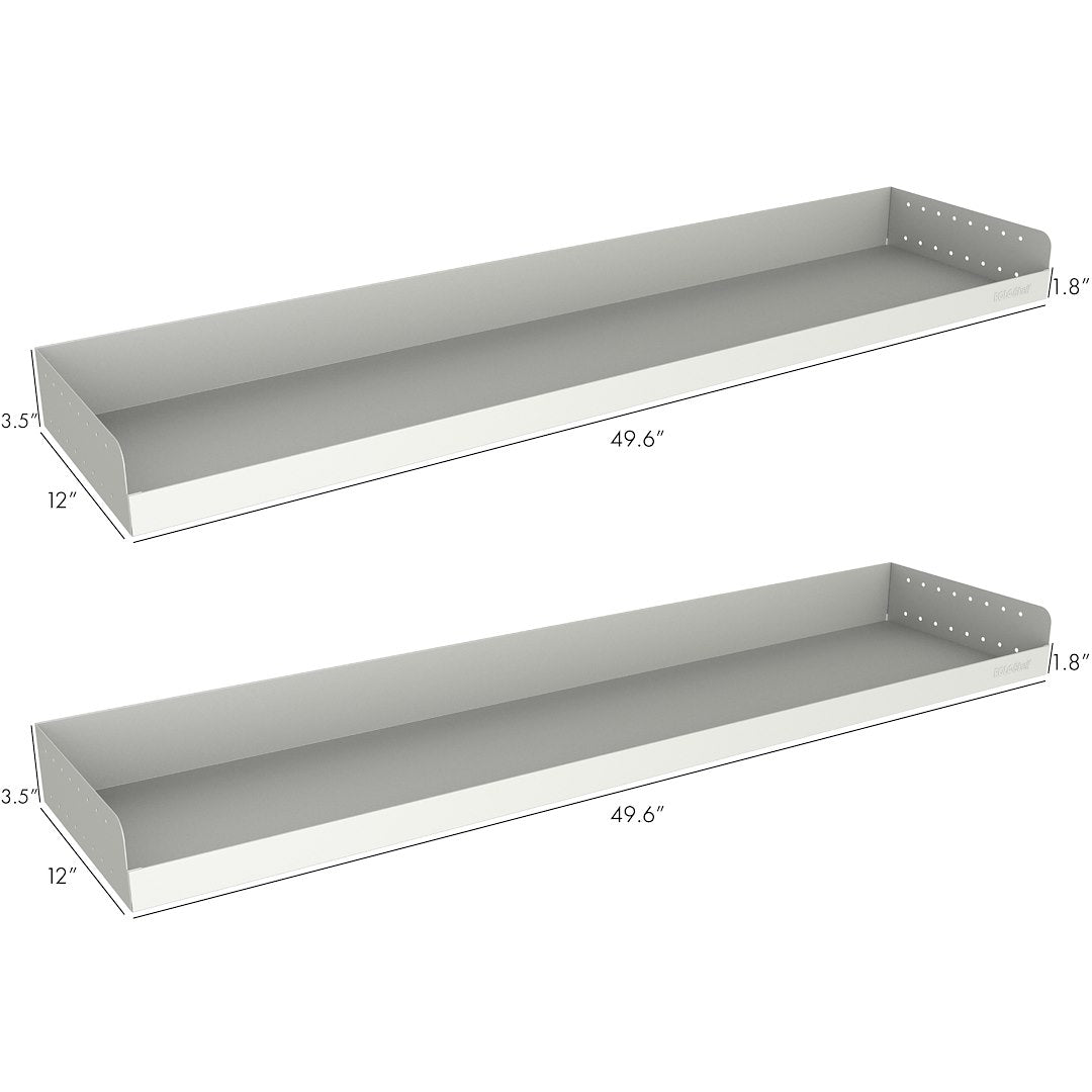 Product of Rolacase RSSHL/125-2 50 Inch L 12 Inch W Silver Van Storage System Shelf 
