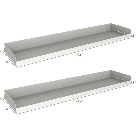 Product of Rolacase RSSHL/125-2 50 Inch L 12 Inch W Silver Van Storage System Shelf 