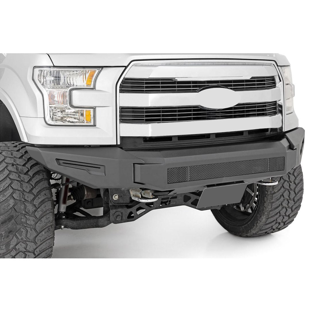 Product of Black Horse Offroad AFB-F116-BU Armour II Steel Matte Powder Coated Bumper 