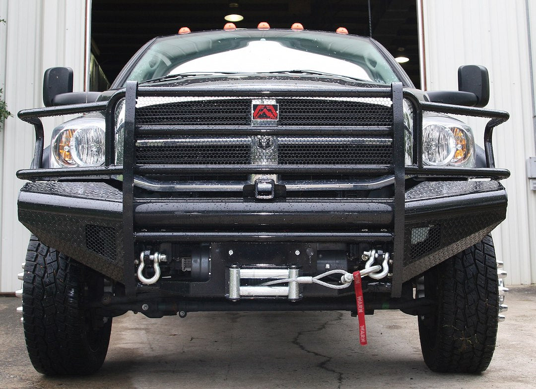 Product of Fab Fours DR03-S1060-1 Black Steel Steel Gloss Powder Coated Bumper 