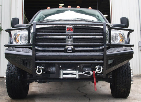 Product of Fab Fours DR03-S1060-1 Black Steel Steel Gloss Powder Coated Bumper 