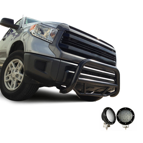 Product of Black Horse Offroad MBB-TOD1009-PLFB Bull Bar  with skid plate 