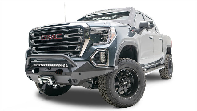 Product of Fab Fours DR19-X4252-1 Matrix Series Steel Powder Coated Bumper 