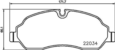 Product of Hella 355021571 Brake Pad - 