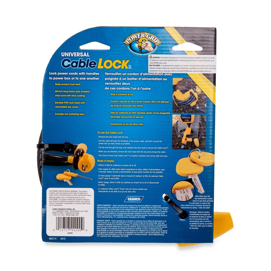 Product of Camco 44290 Cable Lock