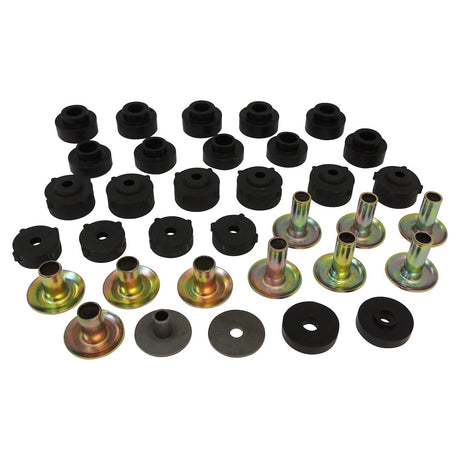 Product of Crown Automotive 52002723K Black Rubber Body Mount Bushings 