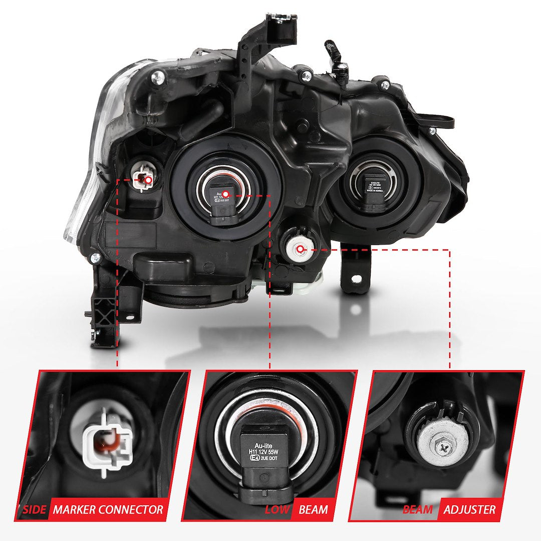 Anzo Usa 121550 Headlight Assembly||||88||a1r121550||2002022
