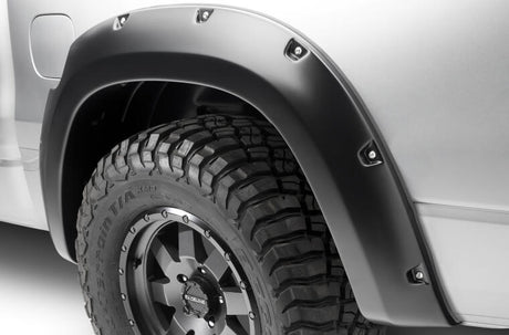 Product of Bushwacker 50924-02 Pocket Style/ Exposed Fasteners Black Fender Flare - Set Of 4 