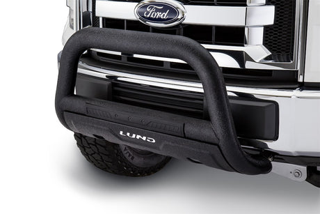 Product of Lund International 47121206 Bull Bar Black Wrinkle Powder Coated 3-1/2 Inch Yes with skid plate 