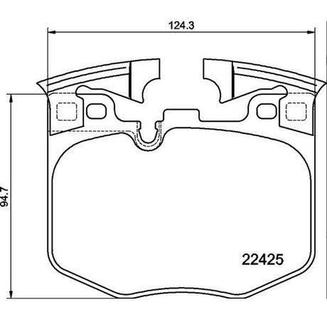Product of Brembo P06099 Brake Pad - Set Of 4 