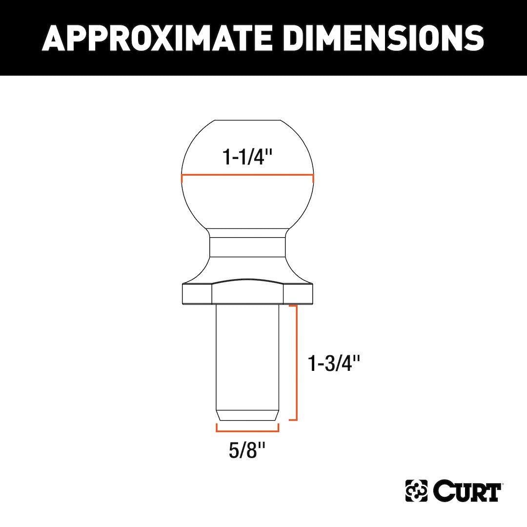 Curt 40093 Weight Distribution Hitch Sway Control Ball||40093_3008x1990_Ca.Jpg||90||c9340093||1312127