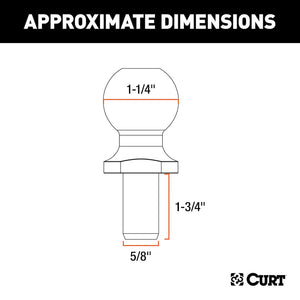 Curt 40093 Weight Distribution Hitch Sway Control Ball||40093_3008x1990_Ca.Jpg||90||c9340093||1312127