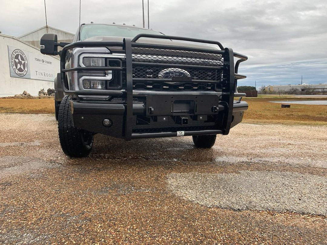 Product of Tough Country Products TFR2023FW Traditional Steel Gloss Powder Coated Bumper 