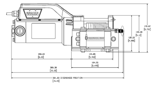 Product of Warn 85330 1500 Pound ATV/ UTV Winch 
