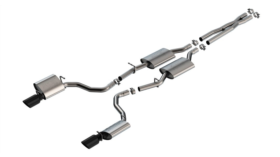Product of Borla 140918BC ATAK ® Series Cat Back System Dual Exhaust System Kit 