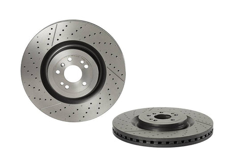 Product of Brembo 09B80511C02 Vented Cross Drilled 1 Piece Brake Rotor 