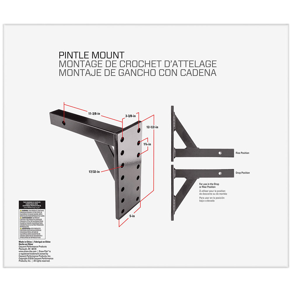 Tow Ready 63058 Pintle Hook Mounting Plate||63058_5.Jpg||90||t1g63058||1524899