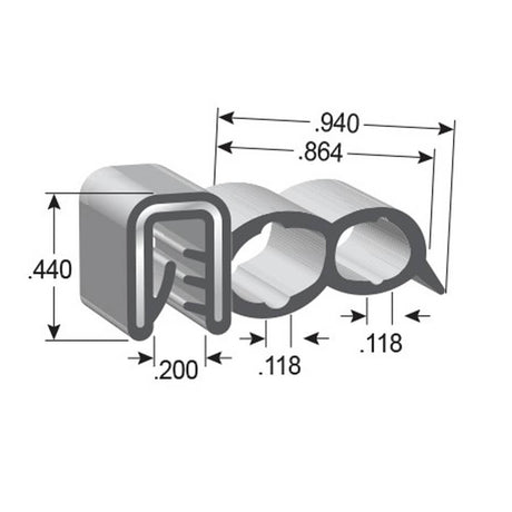 Product of Trim-Lok Dd6187-50 Multi Purpose Weather Stripping