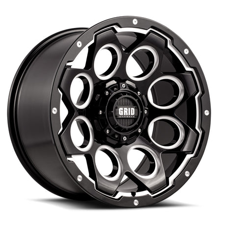 Grid Wheels Gd0818090237m106 Wheel||gd08_Gloss Black With Milled Accents.Jpg||85||grw8189237m16||1632675