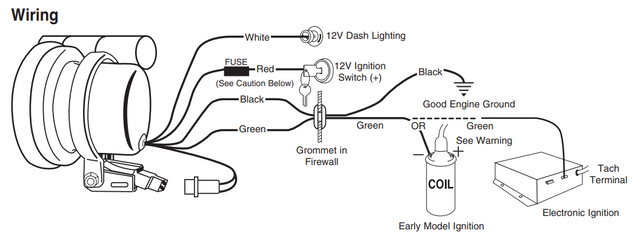Product of Equus Gauges E6080 Tachometer
