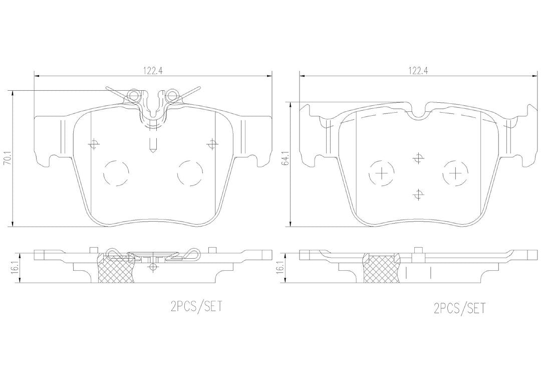 Product of Brembo P50133N Brake Pad - Set Of 4 