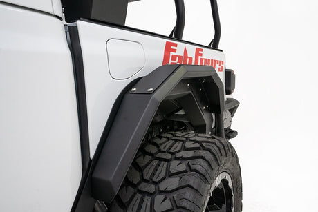 Product of Fab Fours JT1001-1 Pocket Style/ Exposed Fasteners Black Fender Flare - Set Of 2 