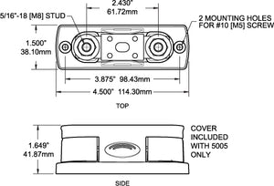 Blue Sea 5005-Bss Fuse Block||5005-Bss_1.Jpg||86||b6z5005bss||1377341
