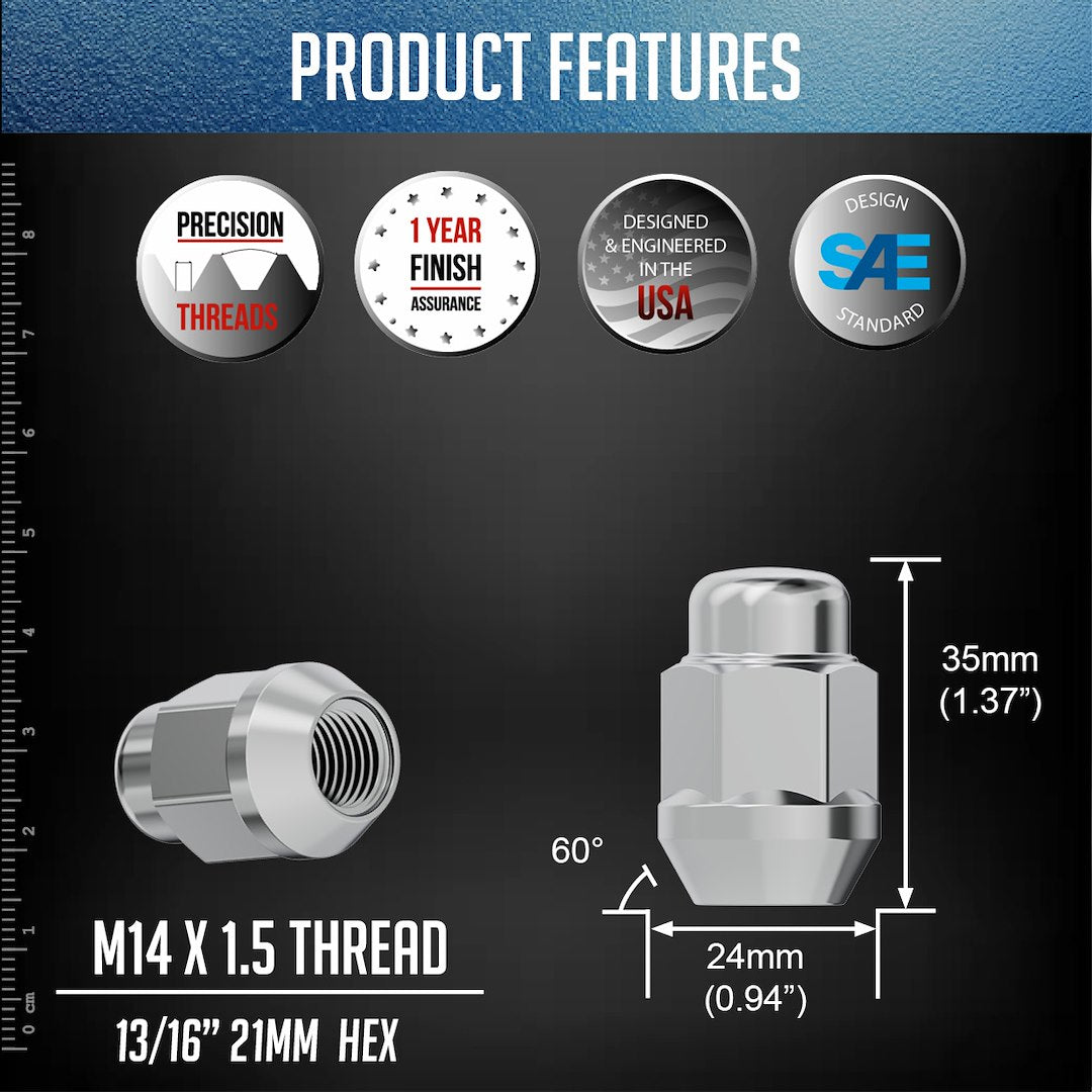 Coyote Wheel Accessories 56k548 Lug Nut||56k548_2.Jpg||87||rev56k548||2218827