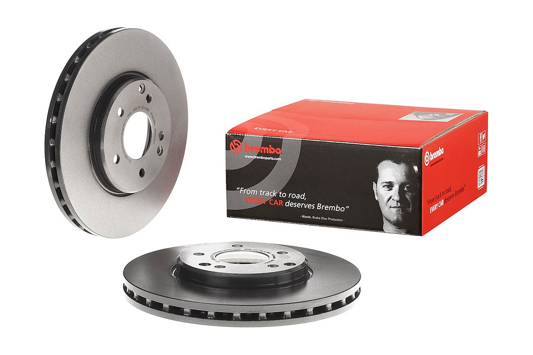 Product of Brembo 09830421C02 Vented 1 Piece Brake Rotor 