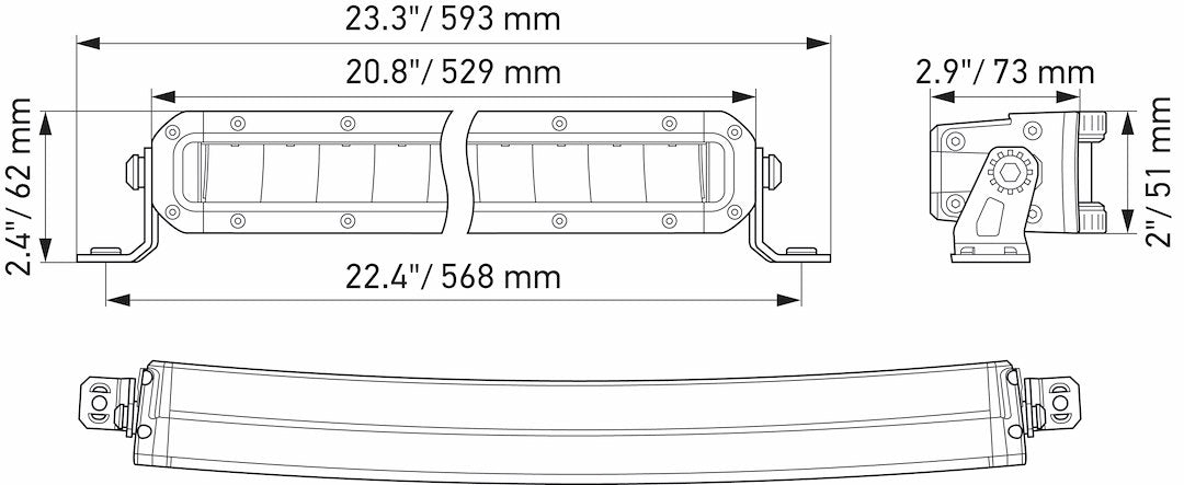 Product of Hella 358197501 Light Bar 