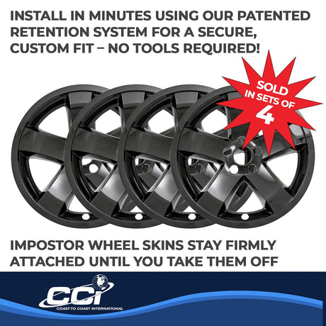 Product of Coast To Coast IWCIMP355BLK Black Set Of 4 