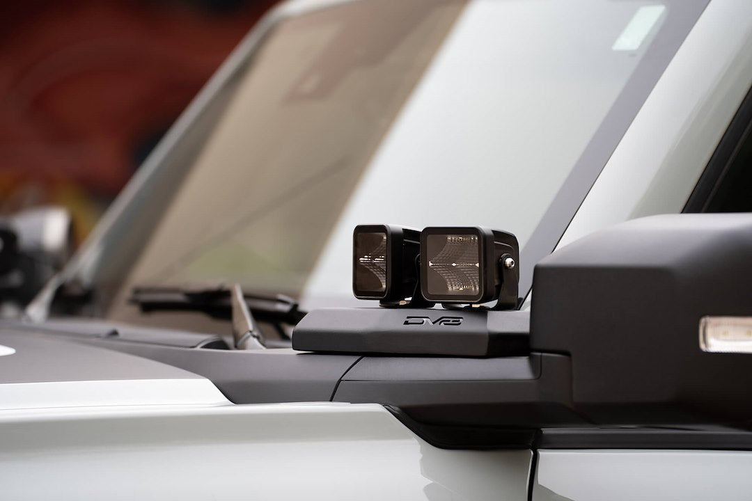 Dv8 Offroad Lbbr-02 Driving/ Fog Light Mounting Bracket||ford-Bronco-A-Pillar-Light-Mount.Jpg||92||dv8lbbr02||1627850