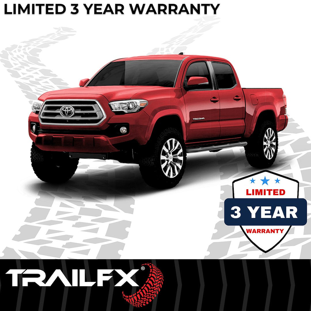 Product of TrailFX A0009B TFX Round Tube Side Steps Nerf Bar With Surface Steps 