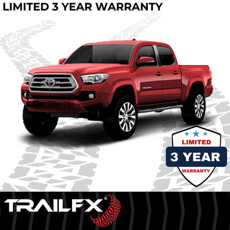 Product of TrailFX A0009B TFX Round Tube Side Steps Nerf Bar With Surface Steps 