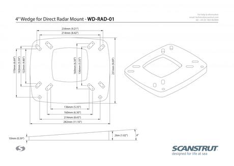 Product of Scanstrut Wd-Rad-01 Radar Antenna Mount