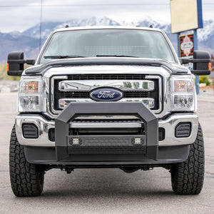 Product of Aries 2163102 Bull Bar Black Carbide Powder Coated 5-1/2 Inch Yes with skid plate 