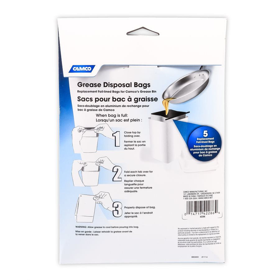 Product of Camco 42286 Used Cooking Grease Container Bag