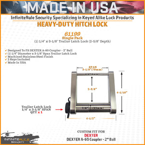 Infiniterule 61199-S Trailer Hitch Lock||61199-S_2.Jpg||87||inf61199s||2254492