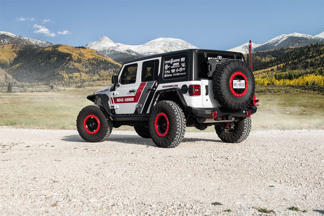 Product of Road Armor 518AFR0B Non-Exposed Fasteners Black Fender Flare - 